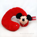 Mickey Head Plush Neck Pillow